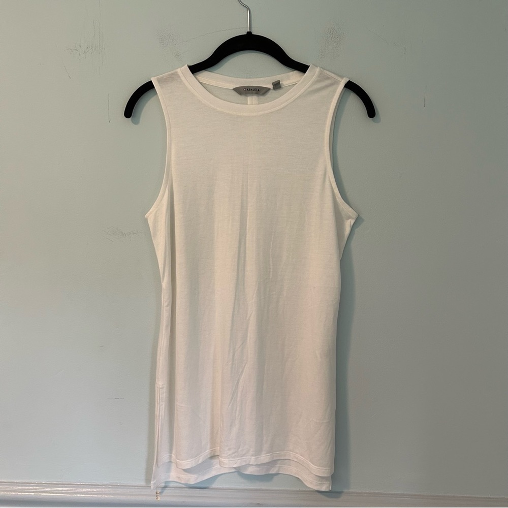 Athleta White Sleeveless Athletic Top Size XS